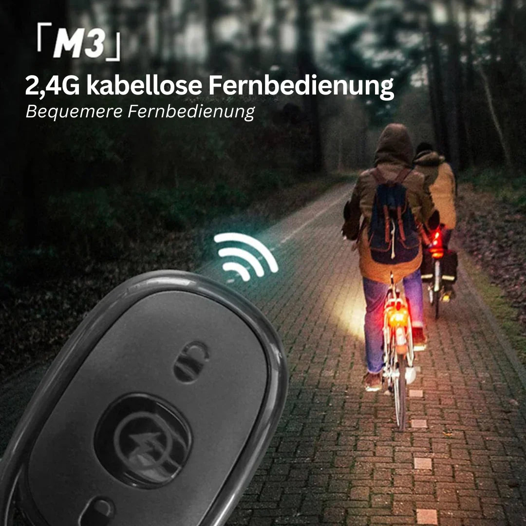Bright LED Bike Tail Light - Rechargeable Wireless Brake Signal