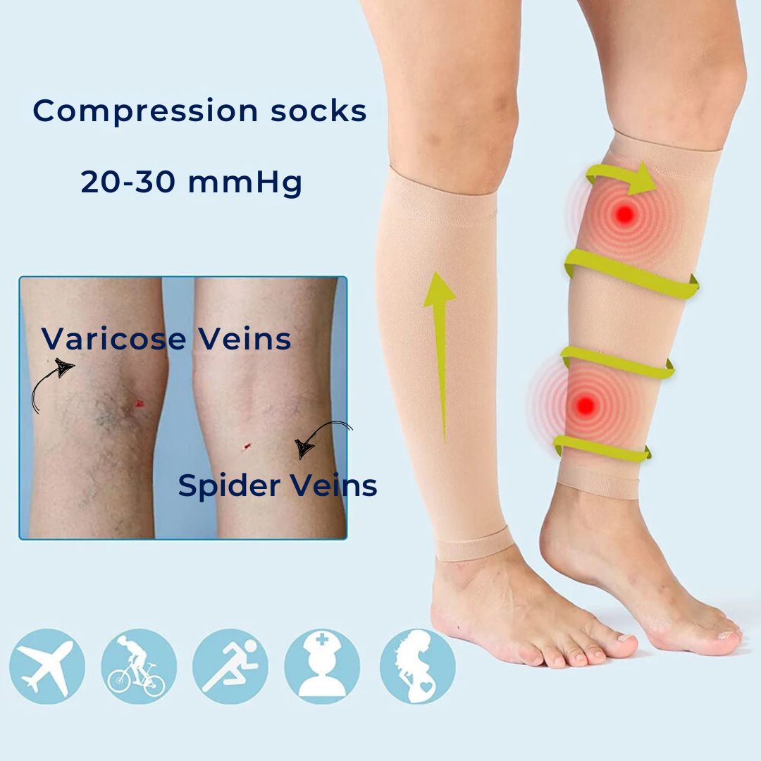 Breathable Athletic Socks | Firm Calf Support Compression