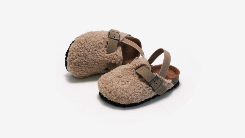 Soft Kids Sheepskin Slip On Shoes