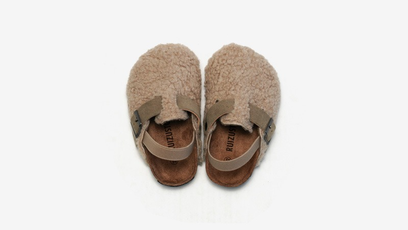 Soft Kids Sheepskin Slip On Shoes