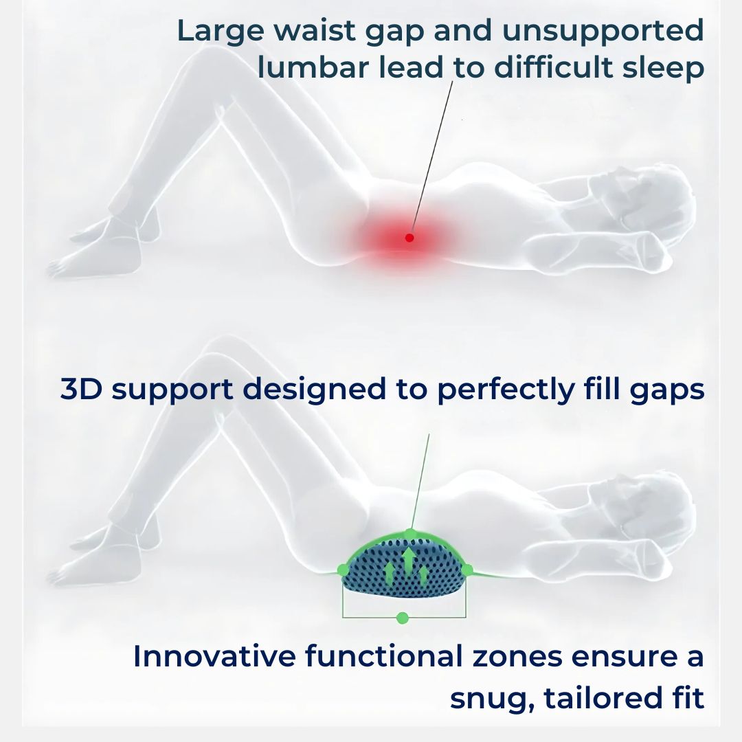 Contoured Lower Back Support Pillow