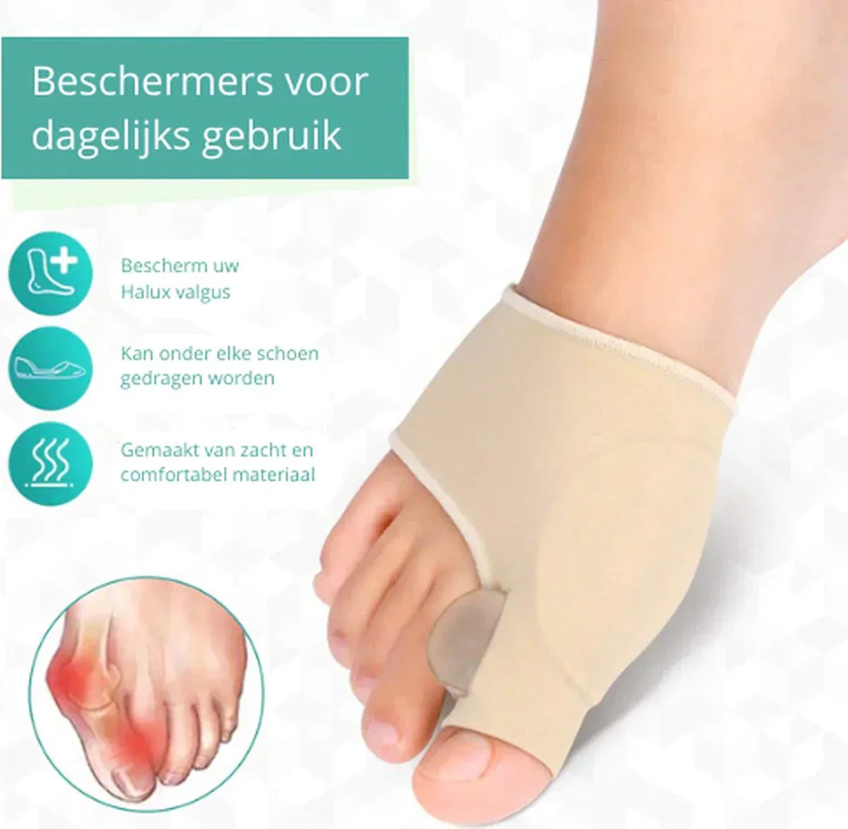 Befez Orthotic Toe Spacer for Bunion Relief