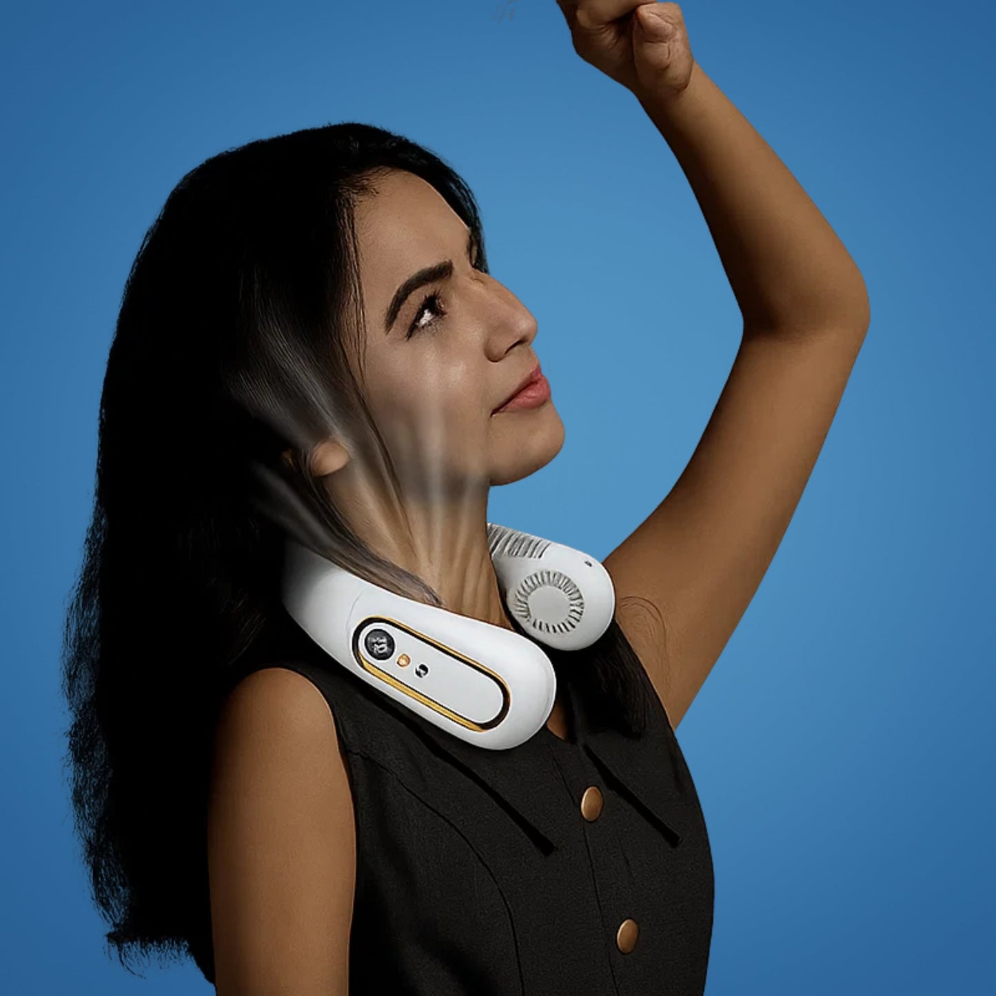 Compact Personal Neck Fan – Rechargeable Bladeless Cooler