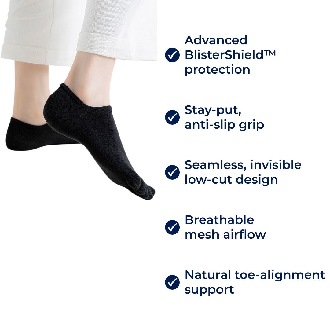 SoftStep Women's No-Show Socks - Lightweight Breathable Mesh