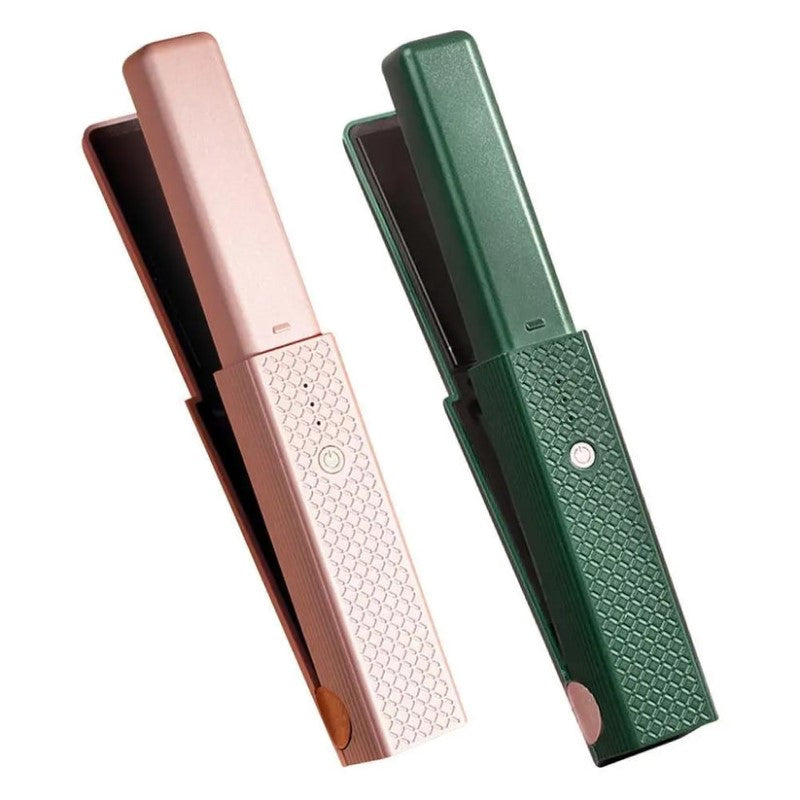 Compact Travel Hair Straightener with USB Charger