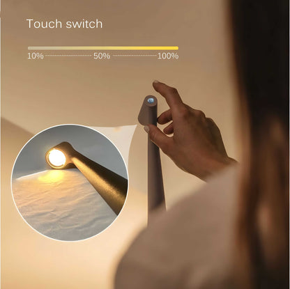 Slim Wireless Desk Lamp with Adjustable Bright Light
