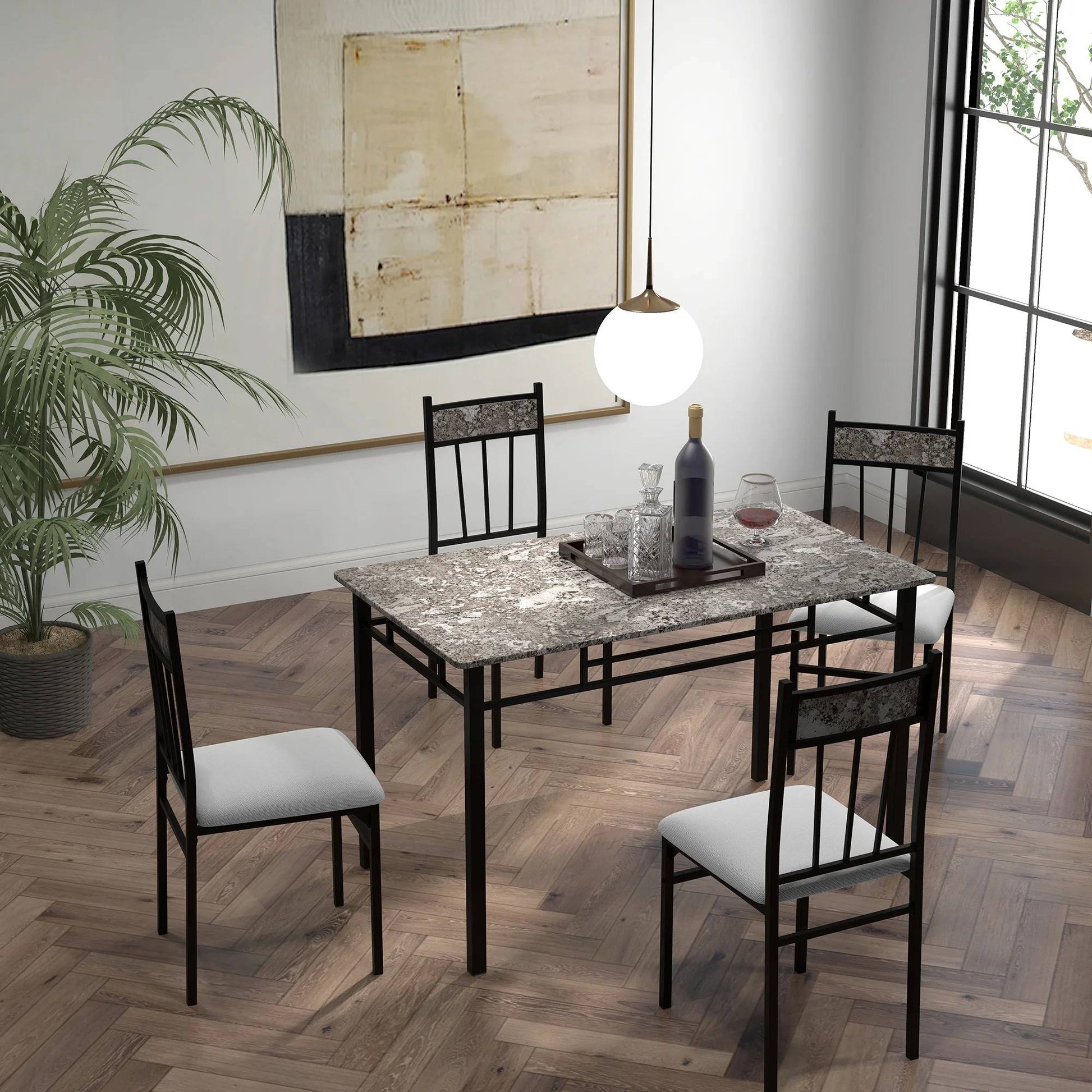 Affordable Marble Look Dining Table - Befez