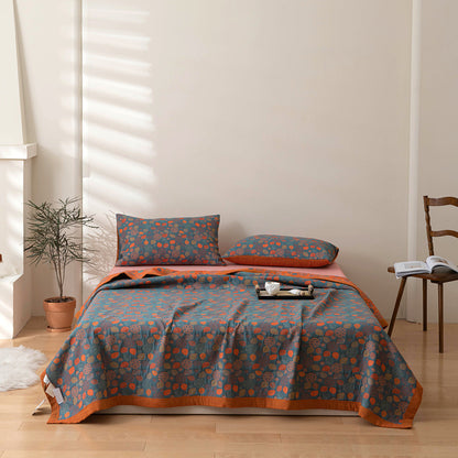 Soft Quilted Bedding Set with Matching Pillows Included