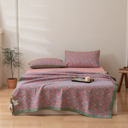 Soft Quilted Bedding Set with Matching Pillows Included