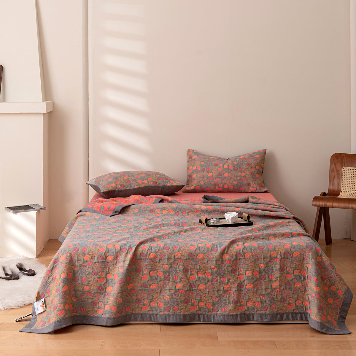 Soft Quilted Bedding Set with Matching Pillows Included