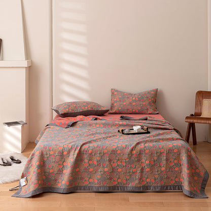 Soft Quilted Bedding Set with Matching Pillows Included