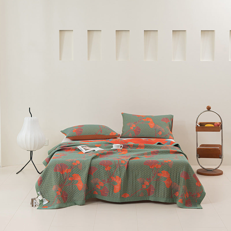Soft Quilted Bedding Set with Matching Pillows Included