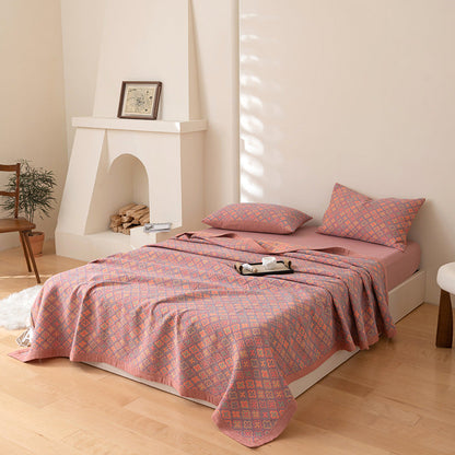 Soft Quilted Bedding Set with Matching Pillows Included