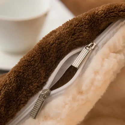 Soft Plush Reversible Winter Blanket