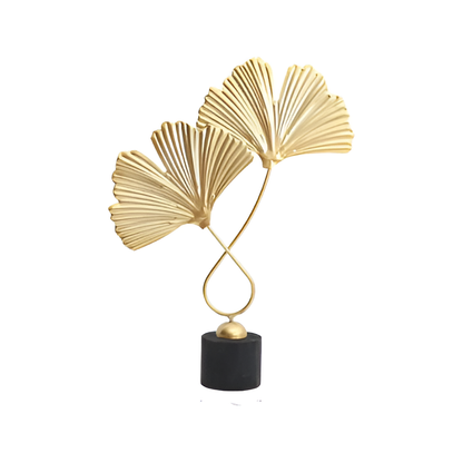 Simple Nature Inspired Leaf Decor Statue