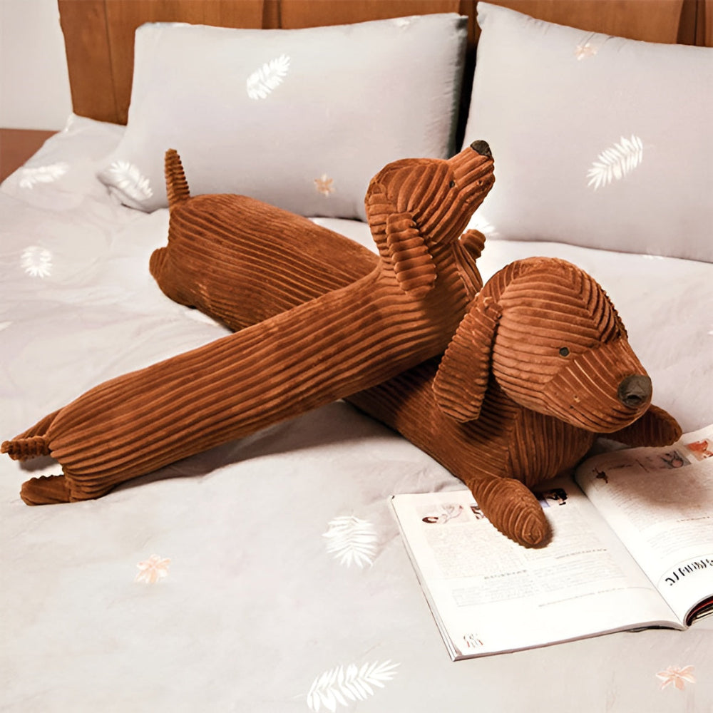 Plush Dachshund Dog Pillow - Cozy Pet Shaped Cushion