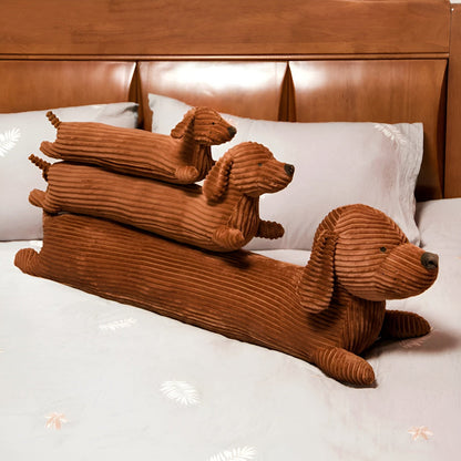 Plush Dachshund Dog Pillow - Cozy Pet Shaped Cushion