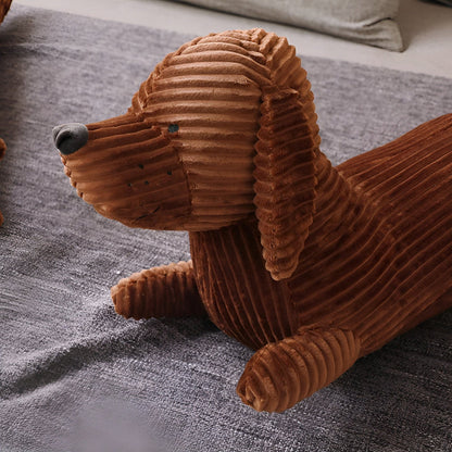 Plush Dachshund Dog Pillow - Cozy Pet Shaped Cushion