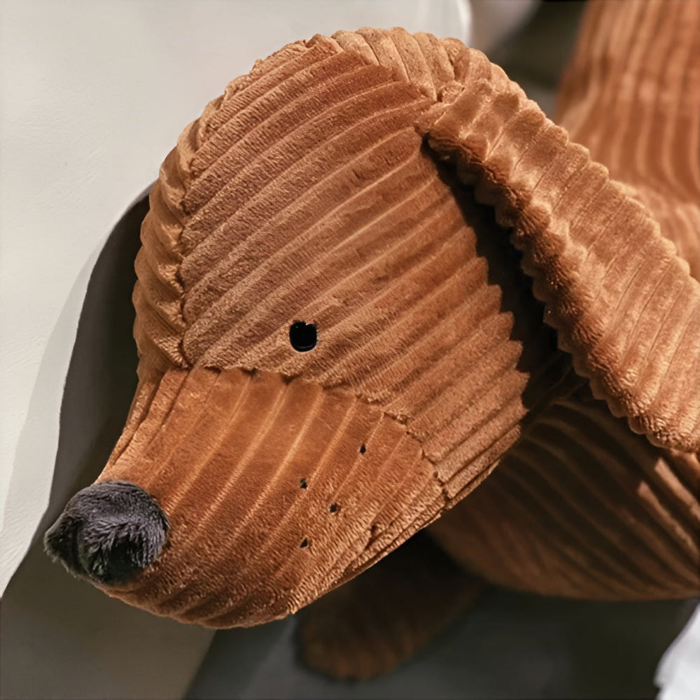 Plush Dachshund Dog Pillow - Cozy Pet Shaped Cushion