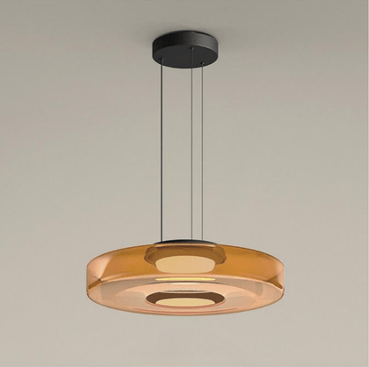 Contemporary Glass Hanging Lamp in Minimalist Design