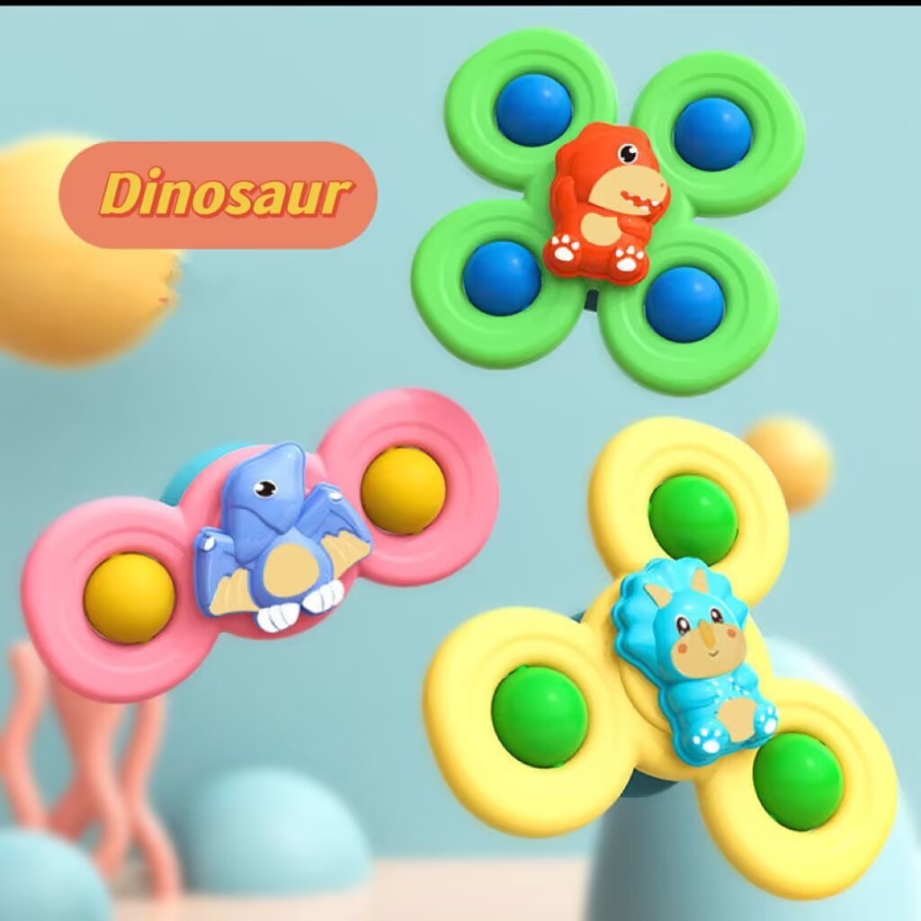 Colorful Kids Suction Spin Toy
