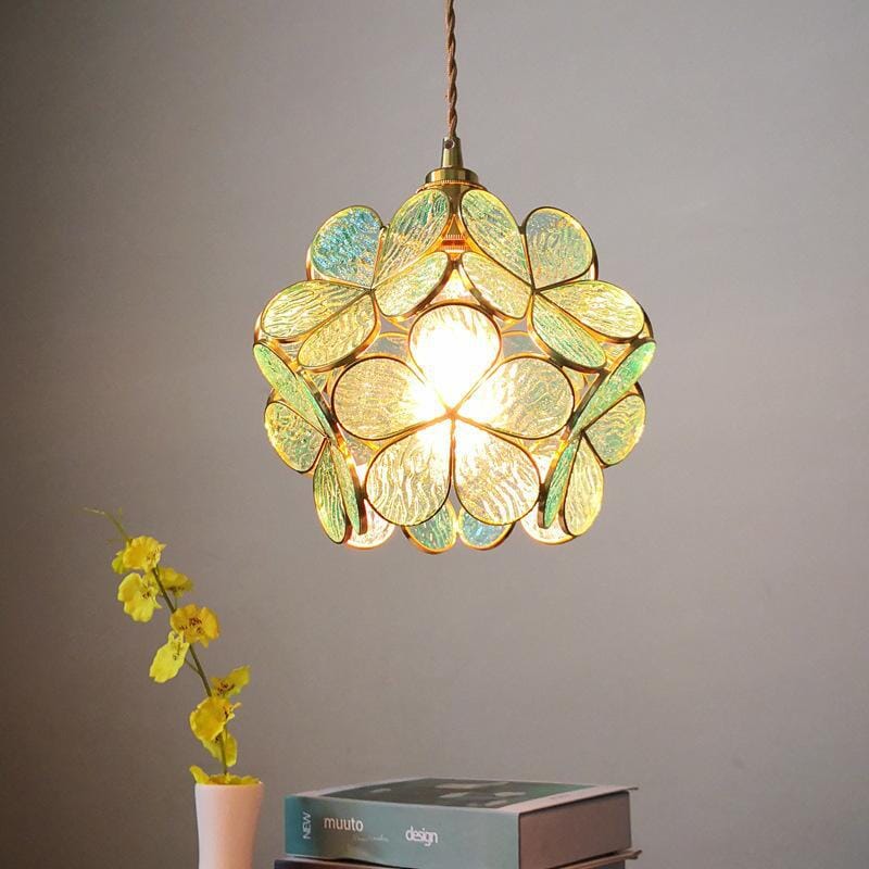 Stylish Floral Glass Hanging LED Light