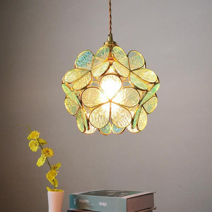 Stylish Floral Glass Hanging LED Light