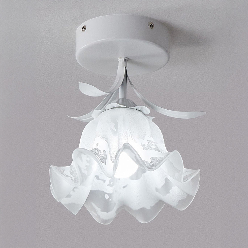 Stylish Ceiling Lamp with Decorative Glass Shade
