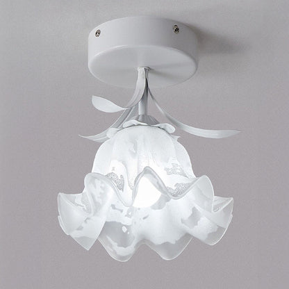 Stylish Ceiling Lamp with Decorative Glass Shade