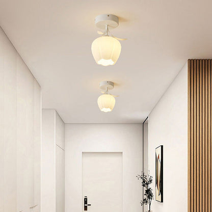 Stylish Ceiling Lamp with Decorative Glass Shade