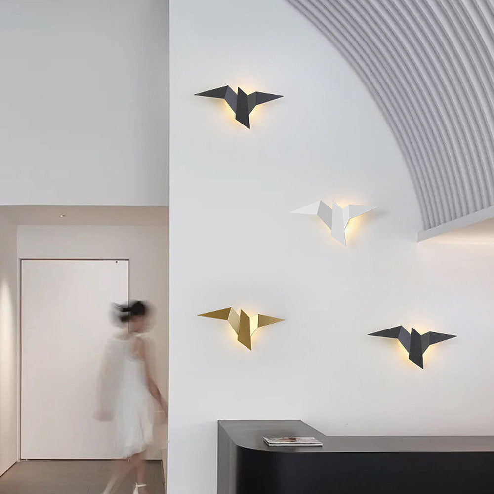 Rustic Bird Wall Light Fixture