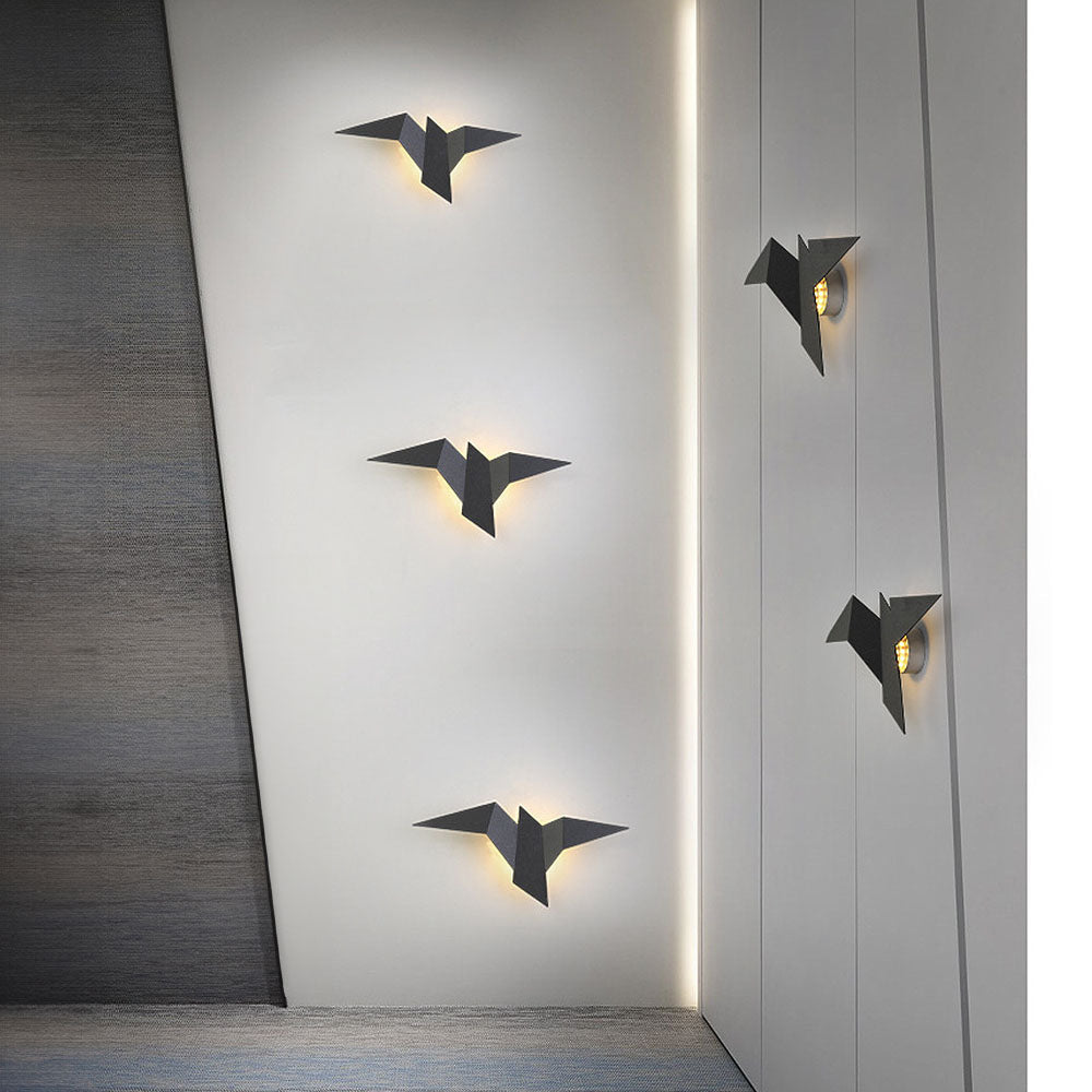 Rustic Bird Wall Light Fixture