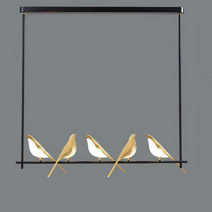 Colorful Bird Shaped LED Pendant Lamp