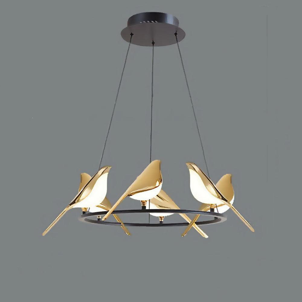 Colorful Bird Shaped LED Pendant Lamp