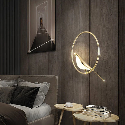 Colorful Bird Shaped LED Pendant Lamp