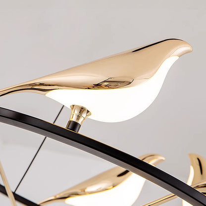 Colorful Bird Shaped LED Pendant Lamp