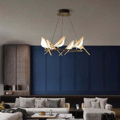 Colorful Bird Shaped LED Pendant Lamp