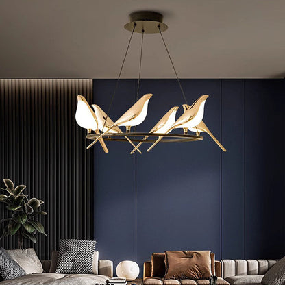 Colorful Bird Shaped LED Pendant Lamp