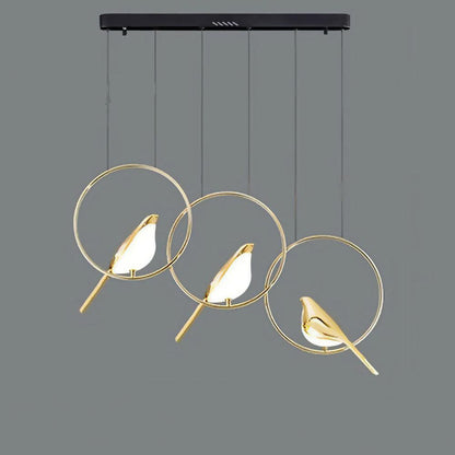 Colorful Bird Shaped LED Pendant Lamp