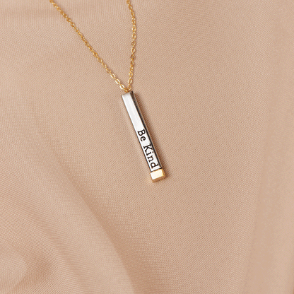 Sassy Secret Message Bar Necklace - Befez