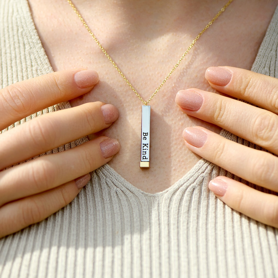 Sassy Secret Message Bar Necklace