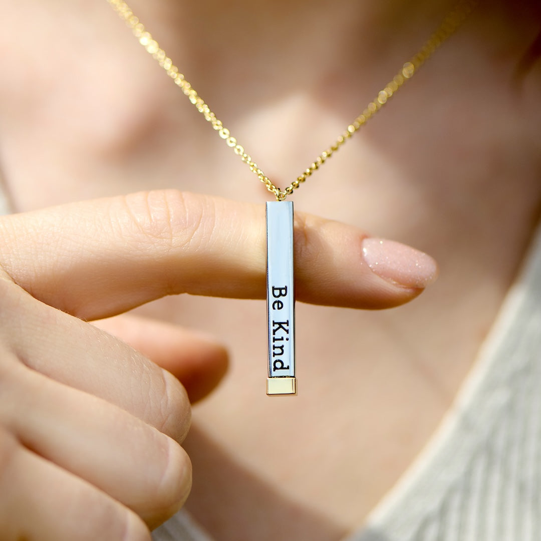 Sassy Secret Message Bar Necklace