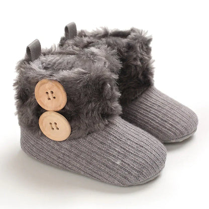 Cozy Baby Snow Boots - Soft Plush Non Slip Footwear