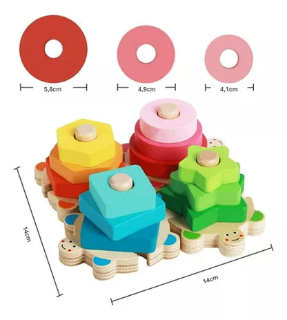 Educational Wooden Stacking Toy Set