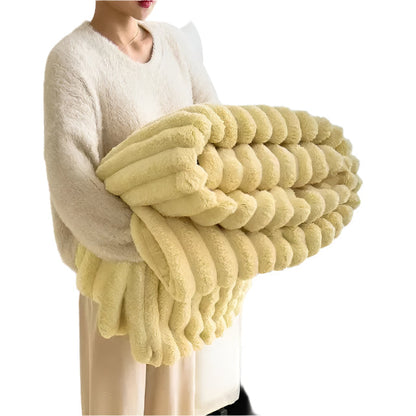Soft Cozy Throw Blanket Beige