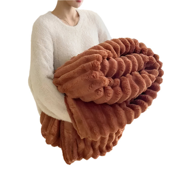 Soft Cozy Throw Blanket Beige