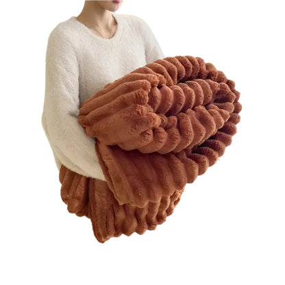 Soft Cozy Throw Blanket Beige