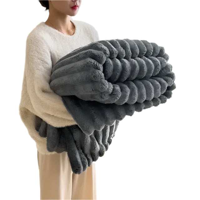Soft Cozy Throw Blanket Beige