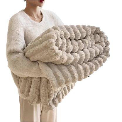 Soft Cozy Throw Blanket Beige - Befez