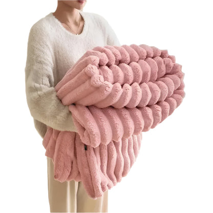 Soft Cozy Throw Blanket Beige